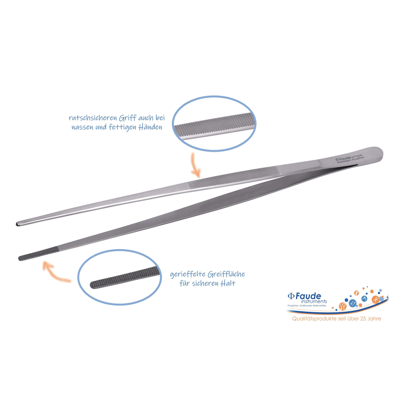 May Technische Pinzette 30cm Gerade - Edelstahl Für Modellbau & Elektronik