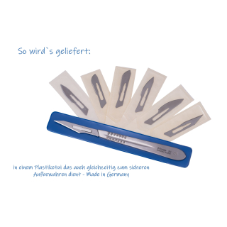May Set Bastelmesser – 1x Skalpellgriff + 50x Ersatzklingen, Für Präzisionsarbeiten